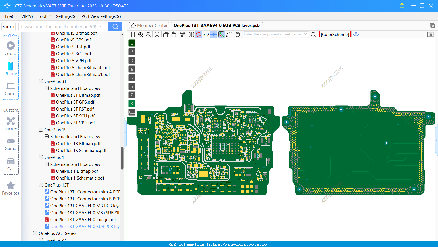 OnePlus 13T-3AA594-0 SUB PCB Layer